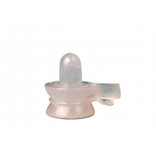 Rose Quartz Shivling with Snake - 242 - gms