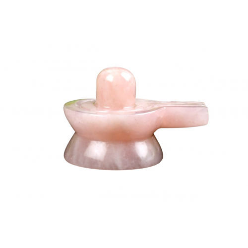 Shivlinga in Rose Quartz - 131 - gms