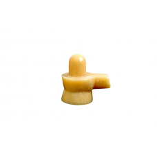 Ivory Yellow Jade Shivling - 104 - gms