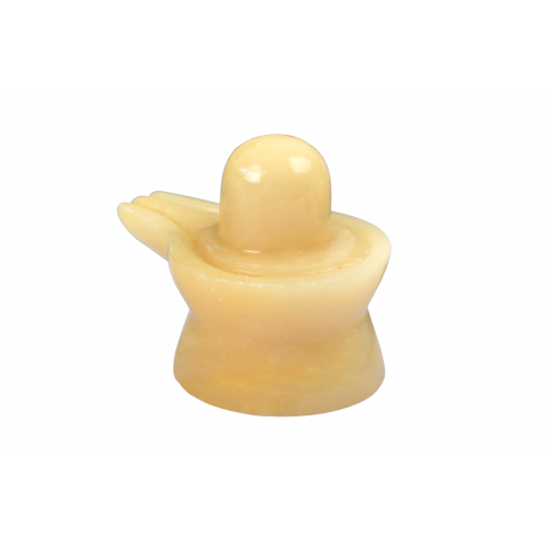 Shivlinga in Yellow Jade - 71 - to - 80 - gms