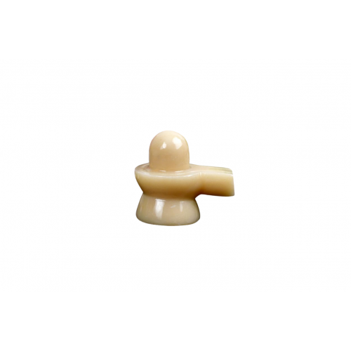 Ivory Yellow Jade Shivling - 62 - gms