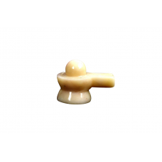 Ivory Yellow Jade Shivling - 67 - gms - i