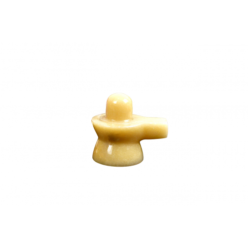 Ivory Yellow Jade Shivling - 93 - gms