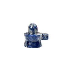 Blue Sodalite Shivling - 55 - gms