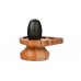 Narmada Lingam with Stone Damru Yoni Base - i