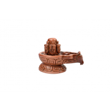 Pashupatinath Shivaling in Red Sunstone - 376 - gms