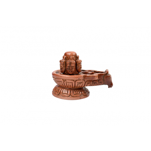 Pashupatinath Shivaling in Red Sunstone - 376 - gms