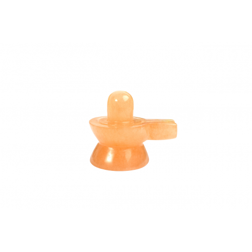 Shivalinga in Orange Jade - 130 - gms