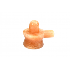 Shivlinga in Orange Jade - 128 - gms