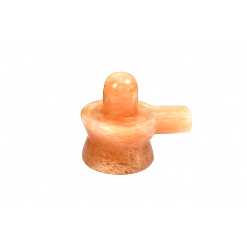 Shivlinga in Orange Jade - 131 - gms