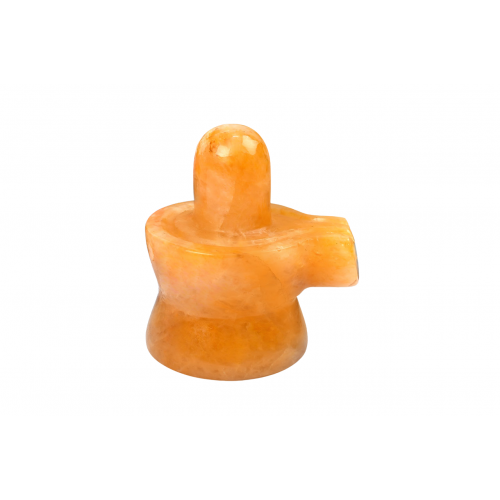 Shivlinga in Yellow Jade - 123 - gms