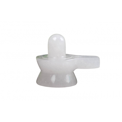 White Agate Shivling - 97 - gms