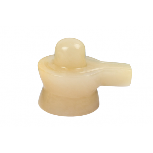 Yellow Jade Shivling - 147 - gms