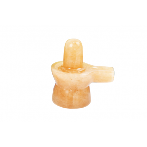 Yellow Jade Shivling - 268 - gms