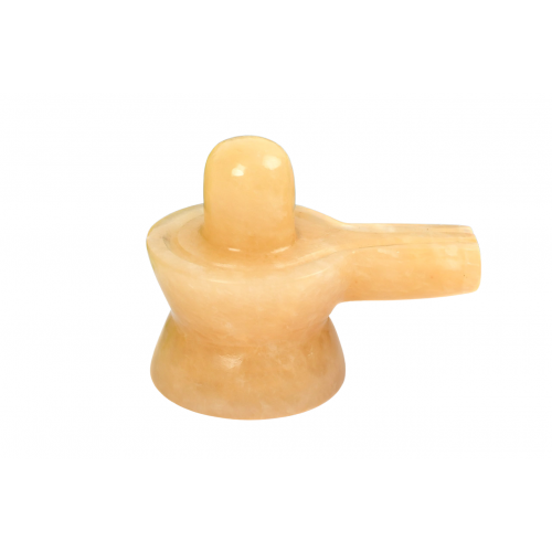 Yellow Jade Shivling - 67 - gms