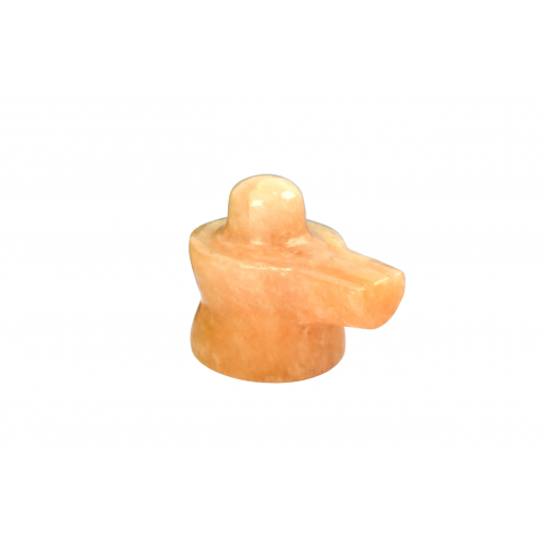 Yellow Jade Shivling - 80 - gms - i