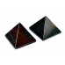 Pyramid in Natural Bloodstone set - of - 2