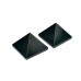 Pyramid in Natural Bloodstone set - of - 2