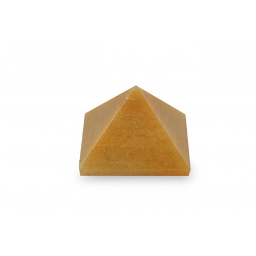 Pyramid in Yellow Jade Confidence and Courage - iii