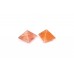 Multi Pyramid in Natural Orange Jade - set of - 2