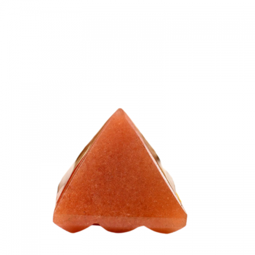 Multi Pyramid in Orange Jade Protection and Joy - 80 - gms