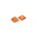 Pyramid in Natural Orange Jade - set of - 2