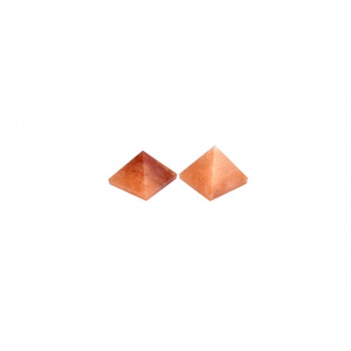 Pyramid in Natural Orange Jade Set of - 2 - i