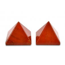 Pyramid in Natural Red Jasper - Set of 2