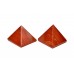 Pyramid in Natural Red Jasper - Set of 2