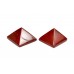 Pyramid in Natural Red Jasper - Set of 2