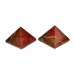 Pyramid in Natural Red Jasper - set - of - 2 - ii