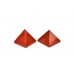 Pyramid in Natural Red Jasper - set - of - 2 - ii