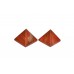 Pyramid in Natural Red Jasper - set - of - 2 - ii