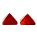 Pyramid in Natural Red Jasper - set - of - 2 - iii