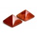 Pyramid in Natural Red Jasper - set - of - 2 - iii