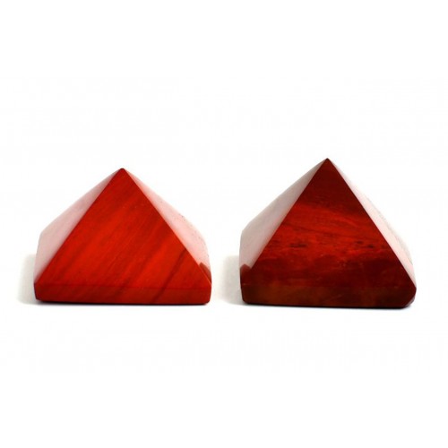 Pyramid in Natural Red Jasper Set - of - 2 - iv