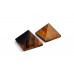 Pyramid in Natural Tiger Eye - i - set of - 2