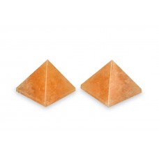 Pyramid in Natural Yellow Jade Set of 2 - 34 - gms