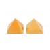 Pyramid in Natural Yellow Jade Set of 2 - 34 - gms