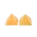 Pyramid in Natural Yellow Jade Set of 2 - 34 - gms