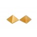 Pyramid in Natural Yellow Jade Set of - 2 - i