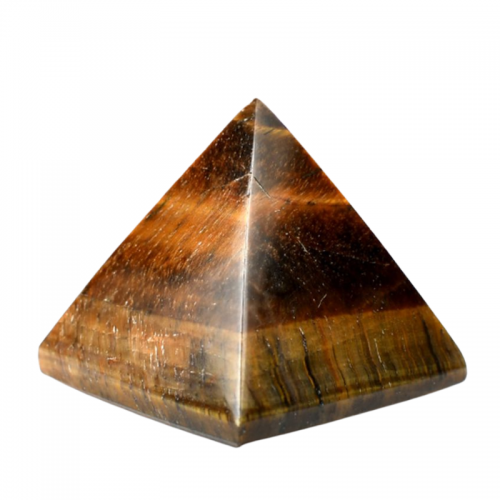 Pyramid in Tiger Eye Luck and Stability