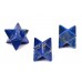 Star Pyramid in Lapis Lazuli Set - of - 3