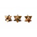 Star Pyramid in Tiger Eye Set of - 3 - 17 - gms - ii