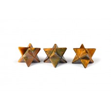 Star Pyramid in Tiger Eye Set of - 3 - 17 - gms