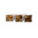 Star Pyramid in Tiger Eye Set of - 3 - 17 - gms