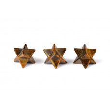 Star Pyramid in Tiger Eye Set of - 3 - 17 - gms - i