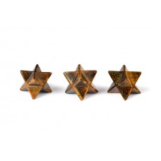 Star Pyramid in Tiger Eye Set of - 3 - 17 - gms - i