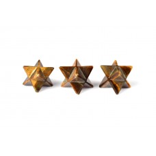 Star Pyramid in Tiger Eye Set of - 3 - 18 - gms