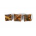 Star Pyramid in Tiger Eye Set of - 3 - 18 - gms